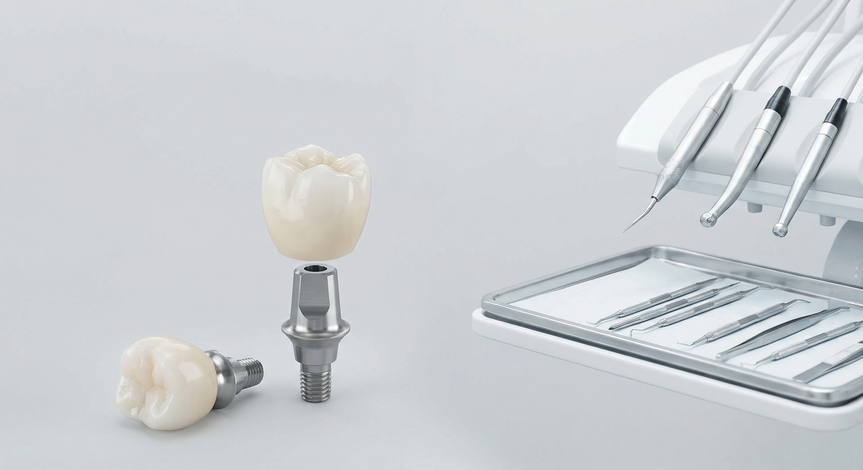 Dental implant supported tooth replacement